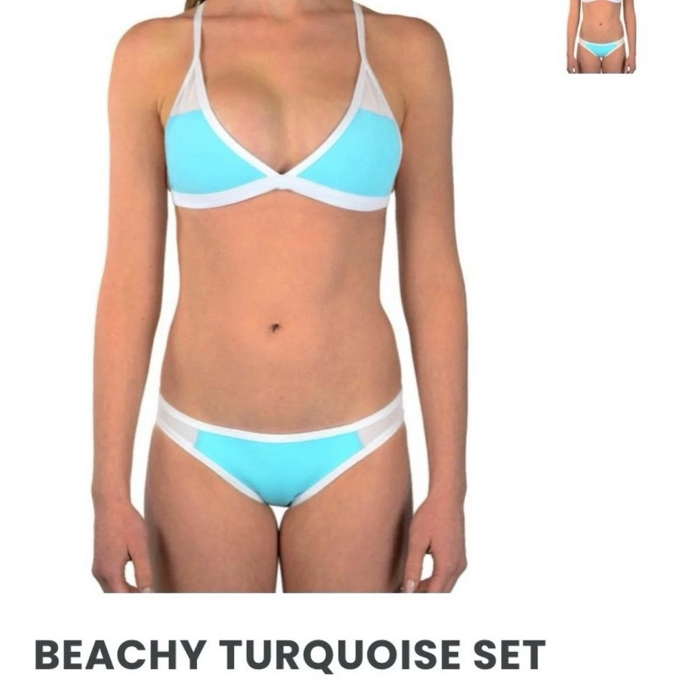 Hoaka Turquoise Women's Swim Set